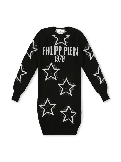 Платье из шерсти и вискозы PHILIPP PLEIN