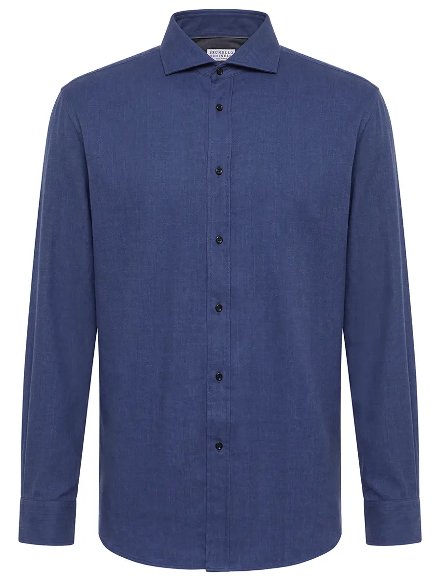 Рубашка Regular Fit из хлопка и лиоцелла