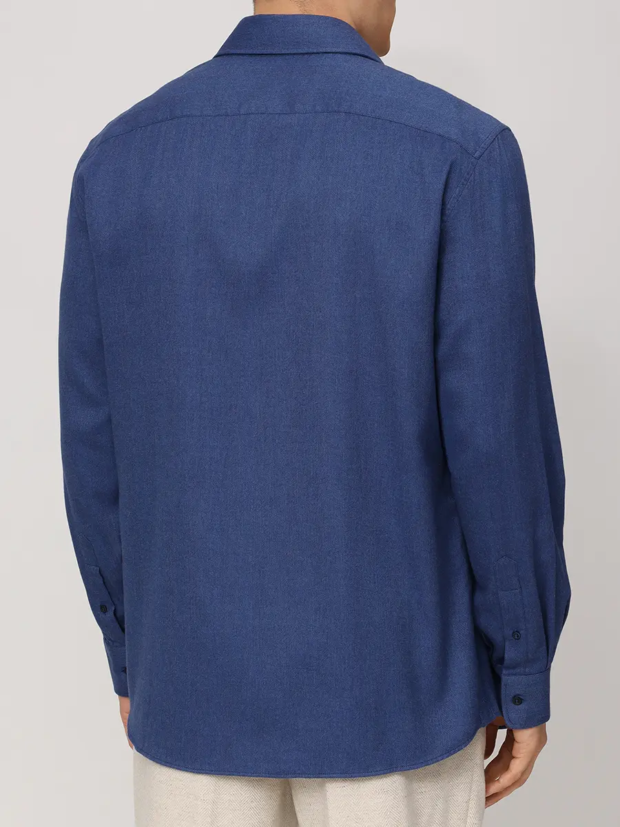 Рубашка Regular Fit из хлопка и лиоцелла
