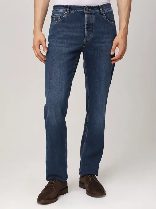 Джинсы Regular Fit хлопковые BRUNELLO CUCINELLI