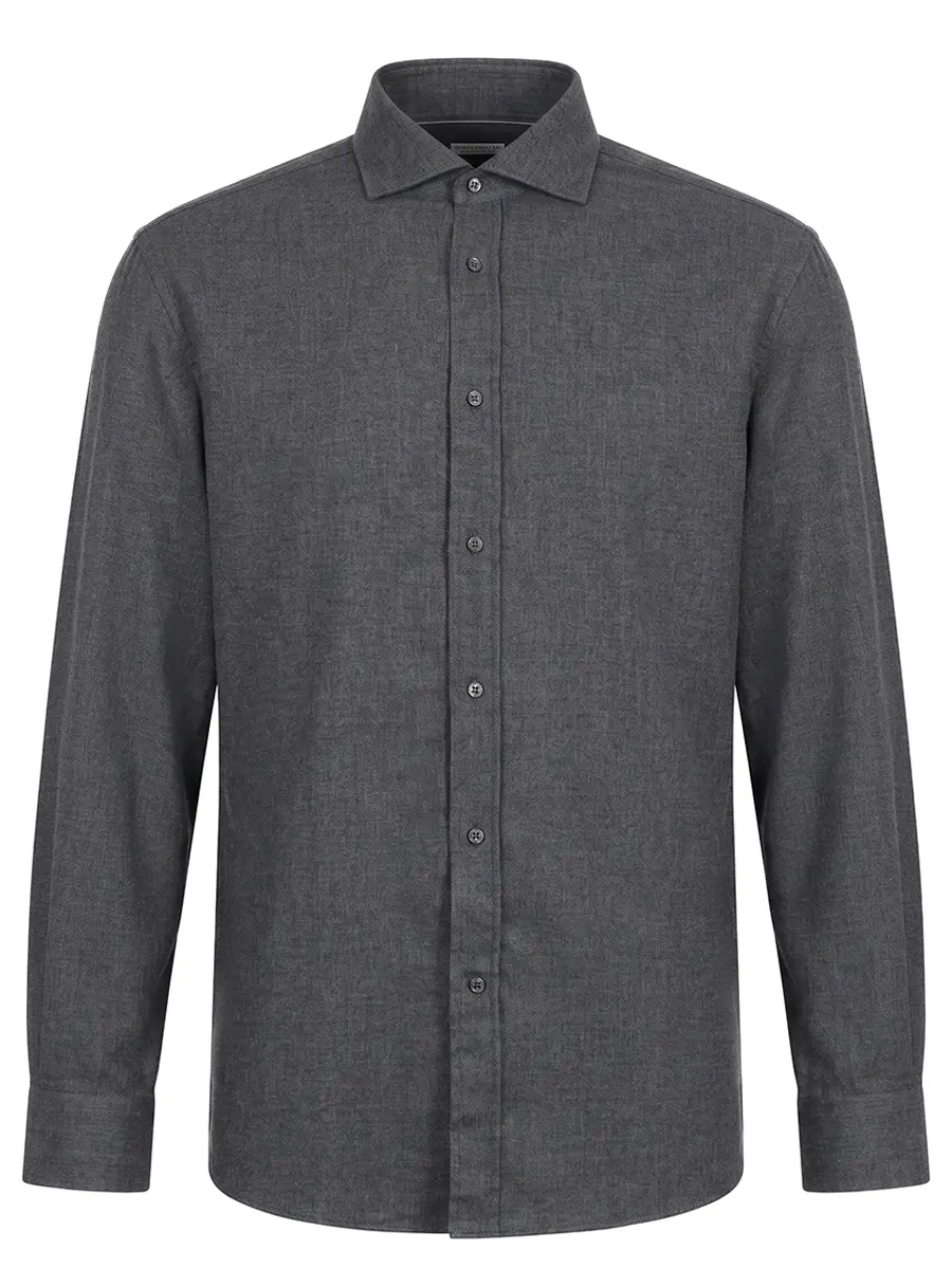 Рубашка Regular Fit из хлопка и лиоцелла