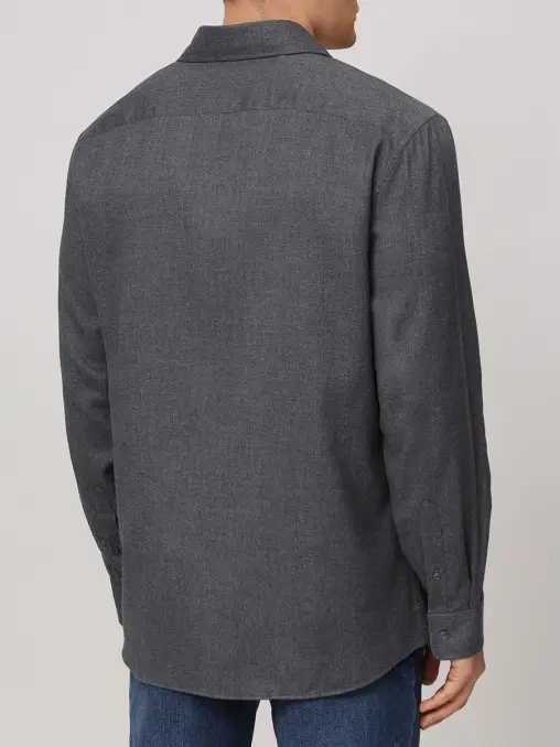 Рубашка Regular Fit из хлопка и лиоцелла BRUNELLO CUCINELLI