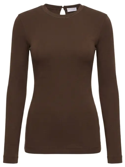 Лонгслив хлопковый BRUNELLO CUCINELLI