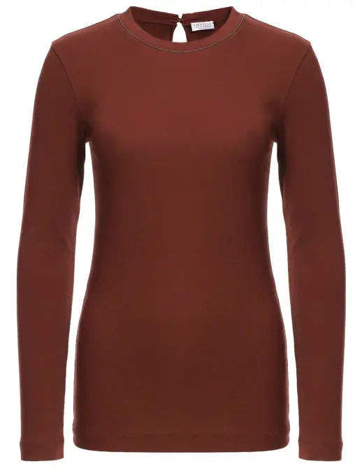 Лонгслив хлопковый BRUNELLO CUCINELLI