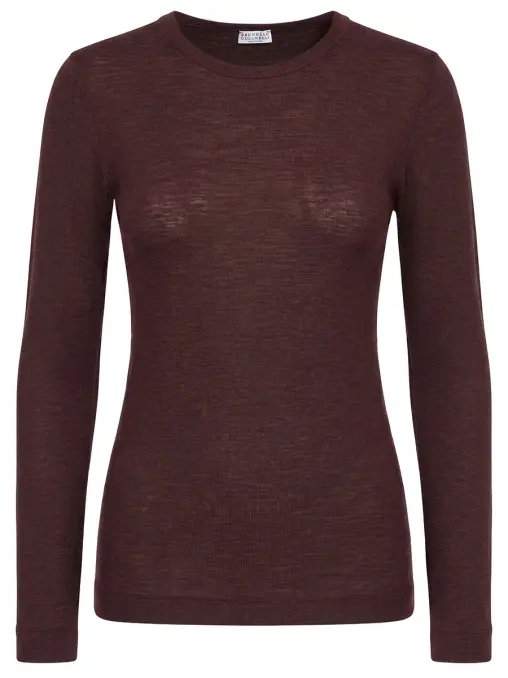 Лонгслив шерстяной BRUNELLO CUCINELLI