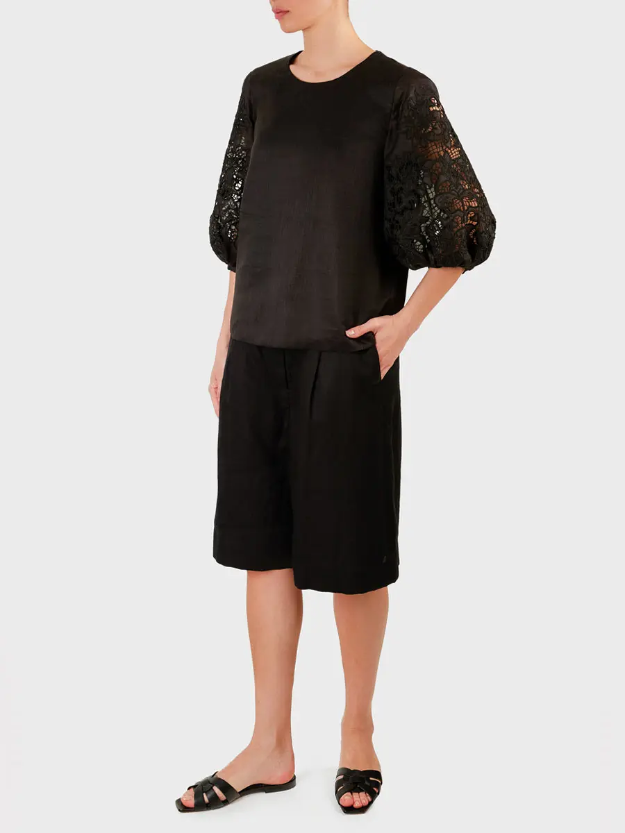 Бермуды льняные