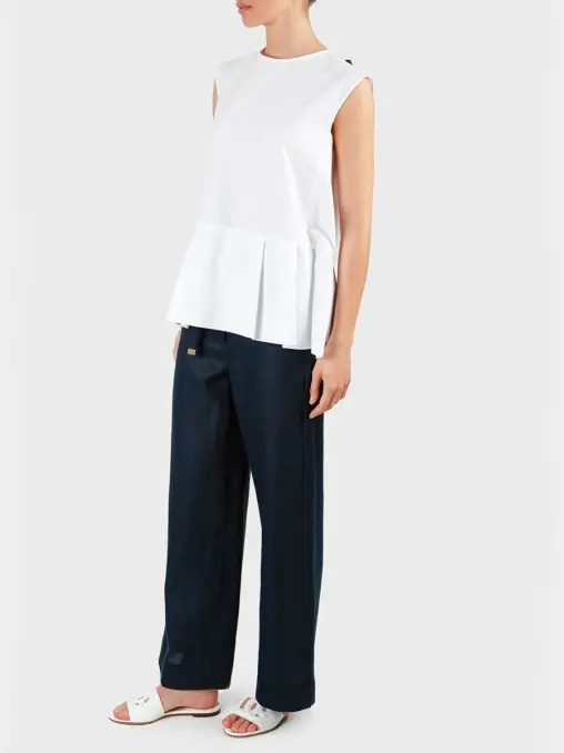 Брюки льняные S MAX MARA