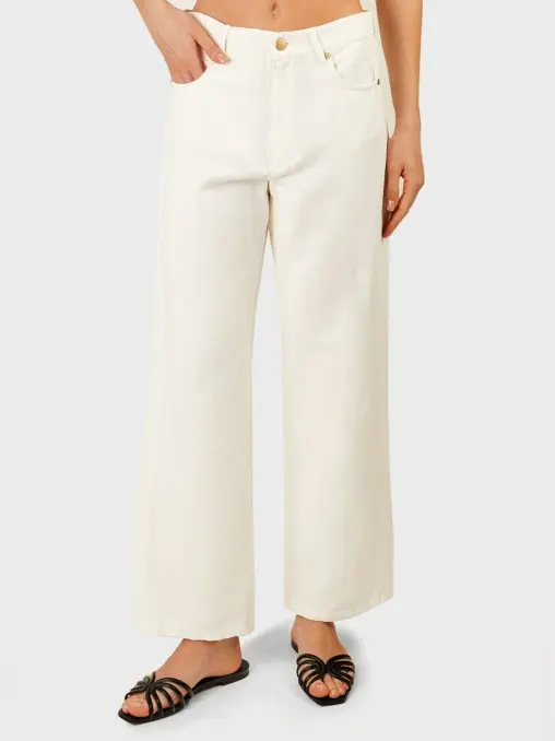 Джинсы из хлопка и льна S MAX MARA