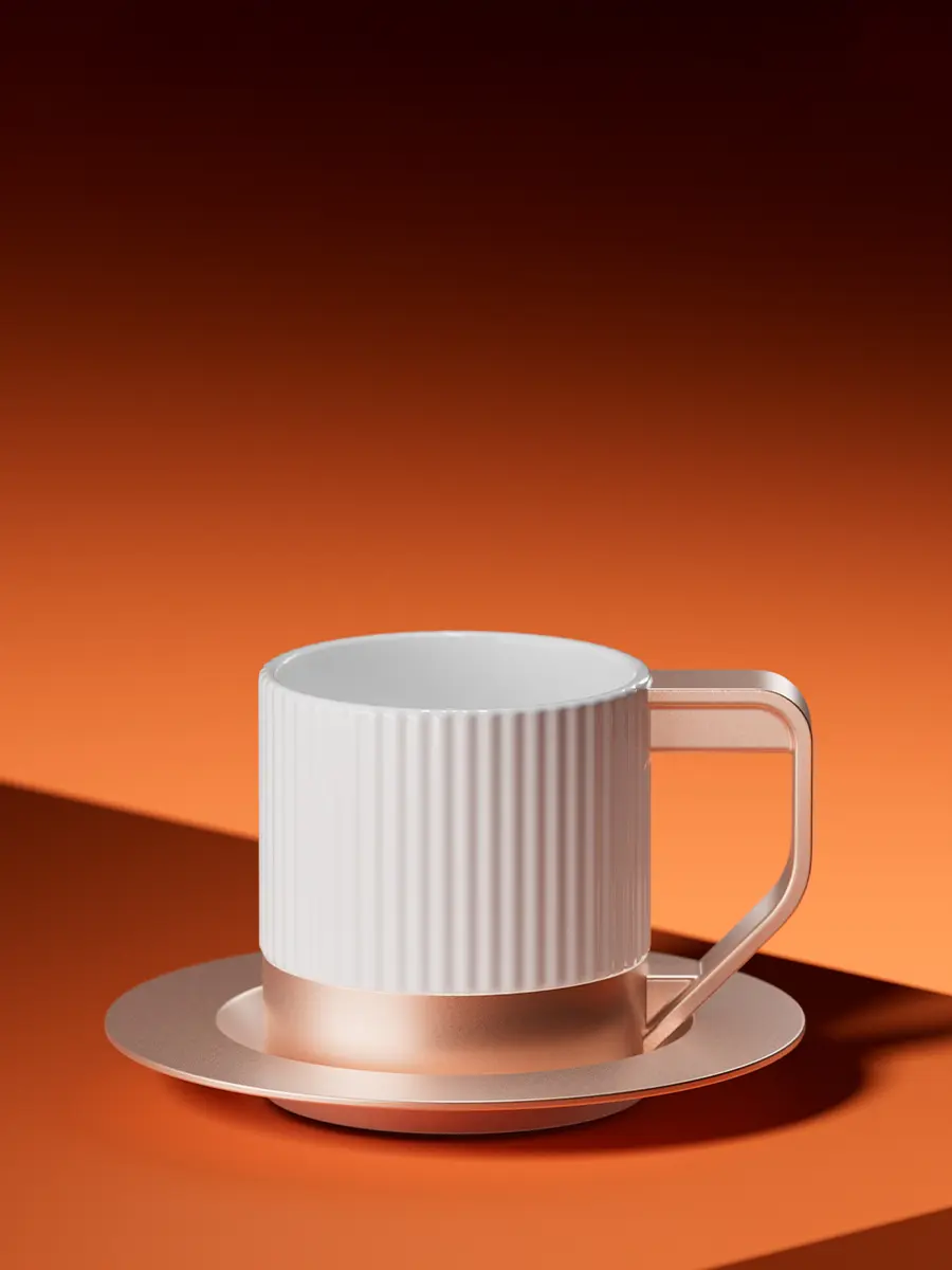 Чашка с блюдцем BORK HK805 wt 2 шт
