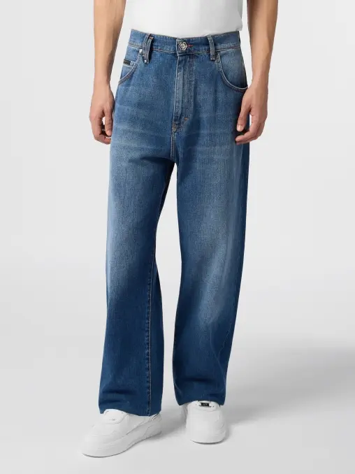Джинсы хлопковые PHILIPP PLEIN