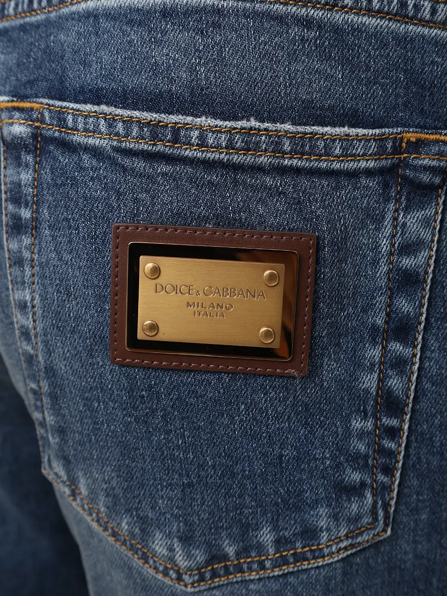 Джинсы Slim Fit хлопковые