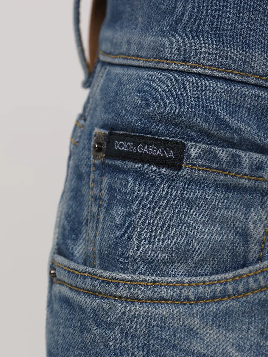 Джинсы Slim Fit хлопковые