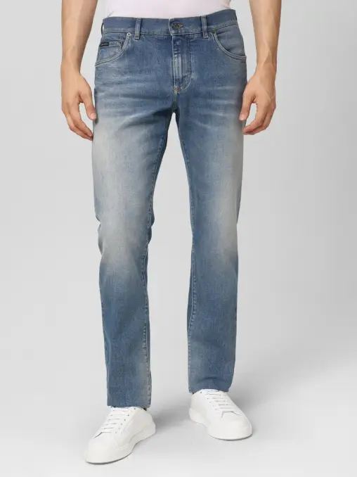 Джинсы Slim Fit хлопковые DOLCE & GABBANA