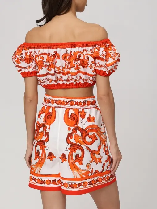 Топ хлопковый DOLCE & GABBANA