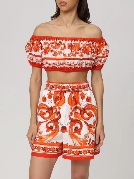 Топ хлопковый DOLCE & GABBANA