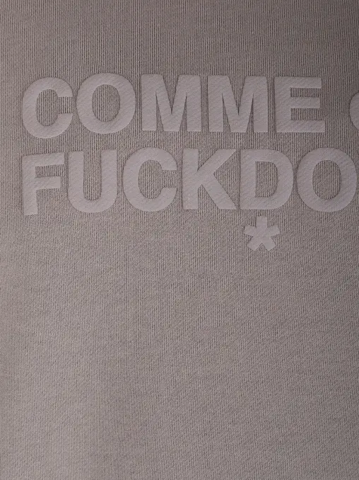 Толстовка хлопковая COMME DES FUCKDOWN