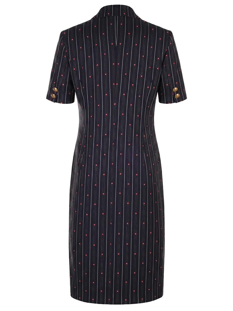 Платье из шерсти и хлопка