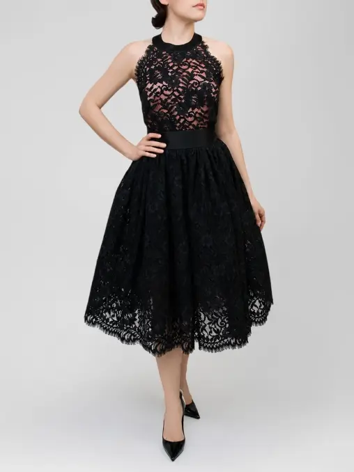 Платье «Одри» с кружевом AURORA.LUXE