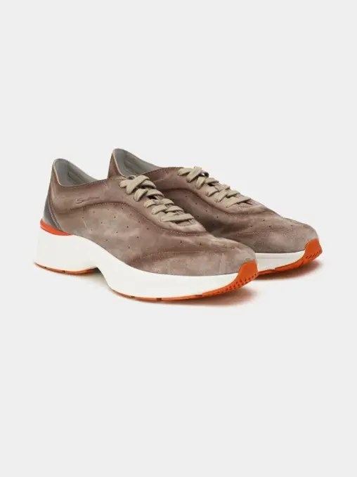 Кроссовки замшевые SANTONI