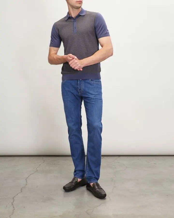 Джинсы Slim Fit хлопковые