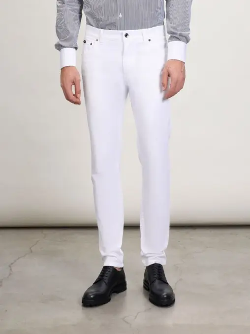 Джинсы Slim Fit хлопковые DOLCE & GABBANA