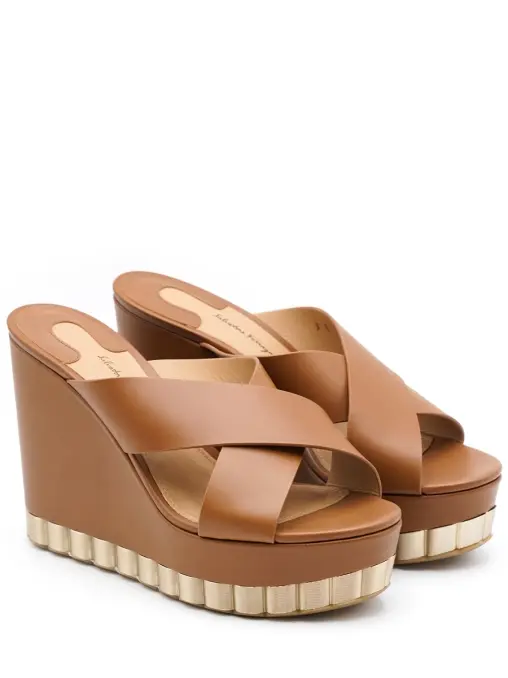 Мюли кожаные S.FERRAGAMO