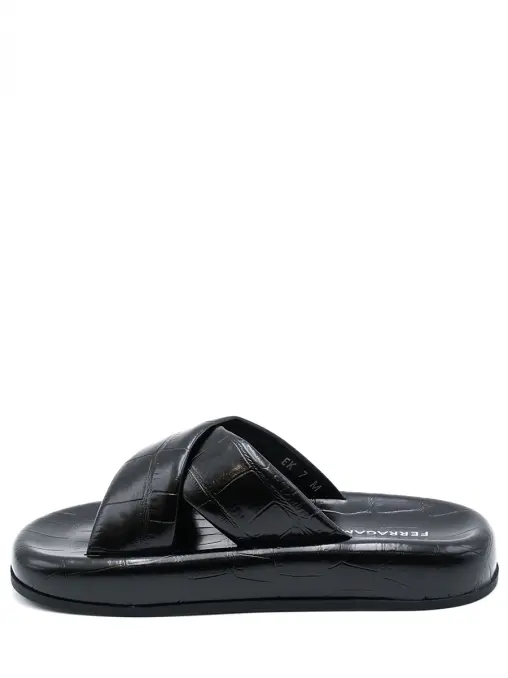Шлепанцы кожаные S.FERRAGAMO