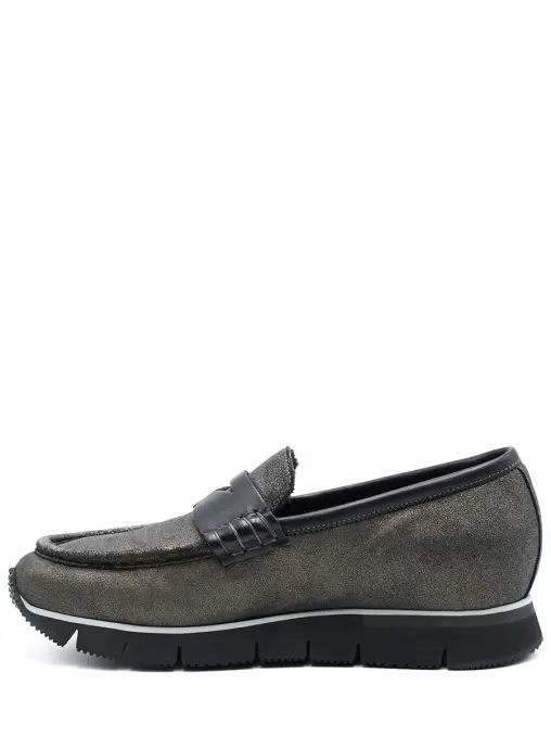 Лоферы замшевые на меху SANTONI