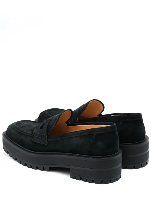Лоферы замшевые GIANVITO ROSSI