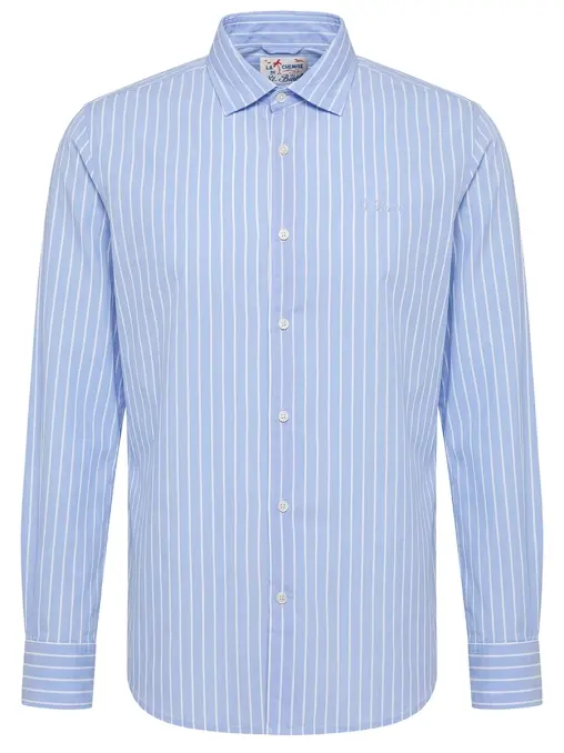 Рубашка Slim Fit хлопковая MC2 SAINT BARTH