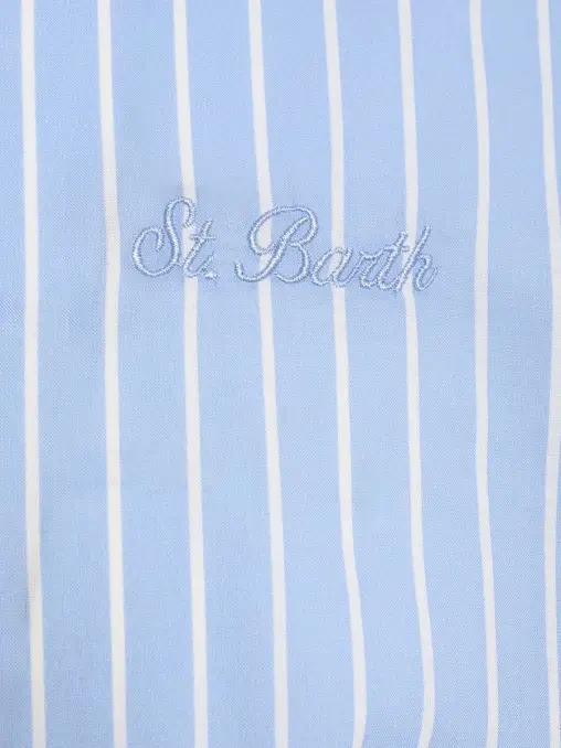 Рубашка Slim Fit хлопковая MC2 SAINT BARTH