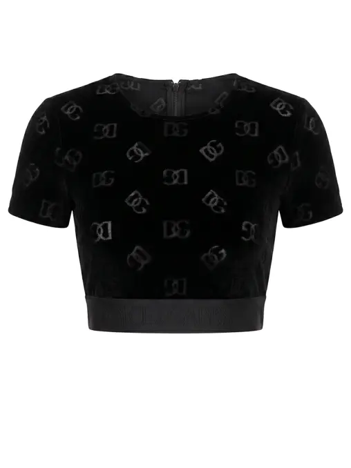 Кроп-топ хлопковый DOLCE & GABBANA