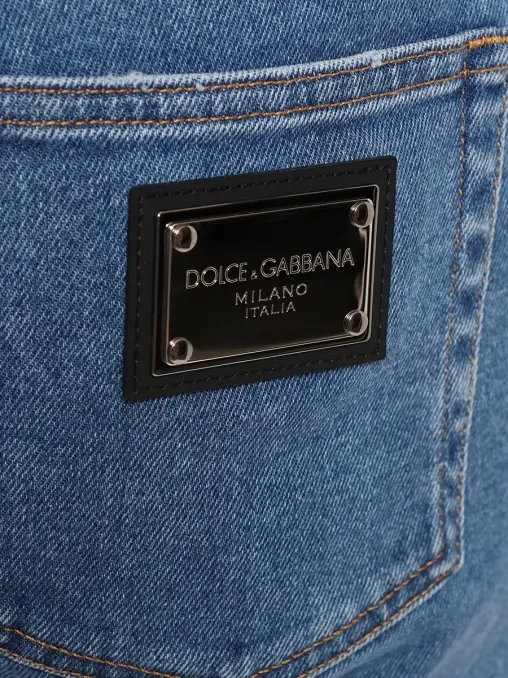 Джинсы Slim Fit хлопковые DOLCE & GABBANA