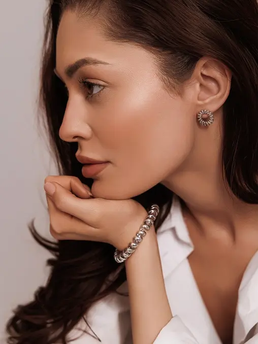 Серьги «Спира» серебряные ILUN