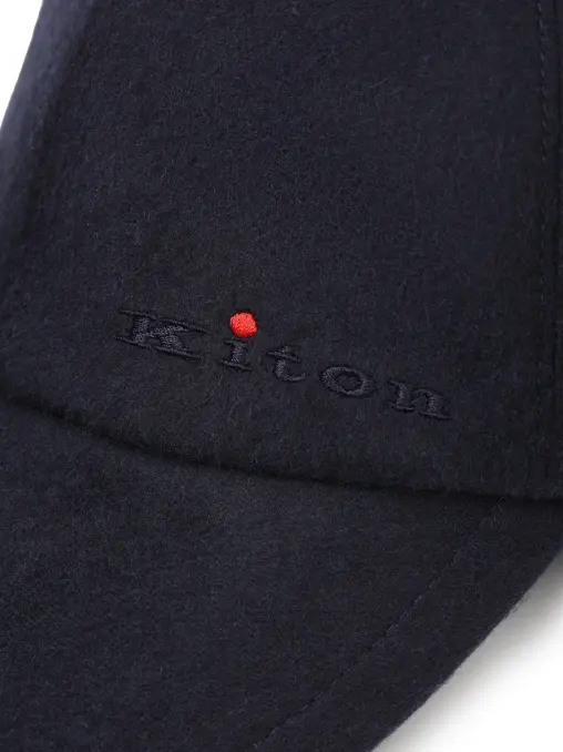 Бейсболка кашемировая на меху норки KITON