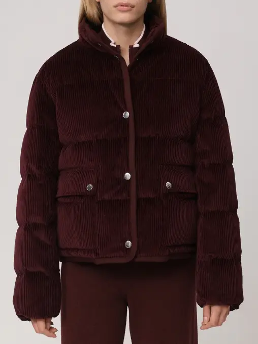 Пуховик вельветовый KITON