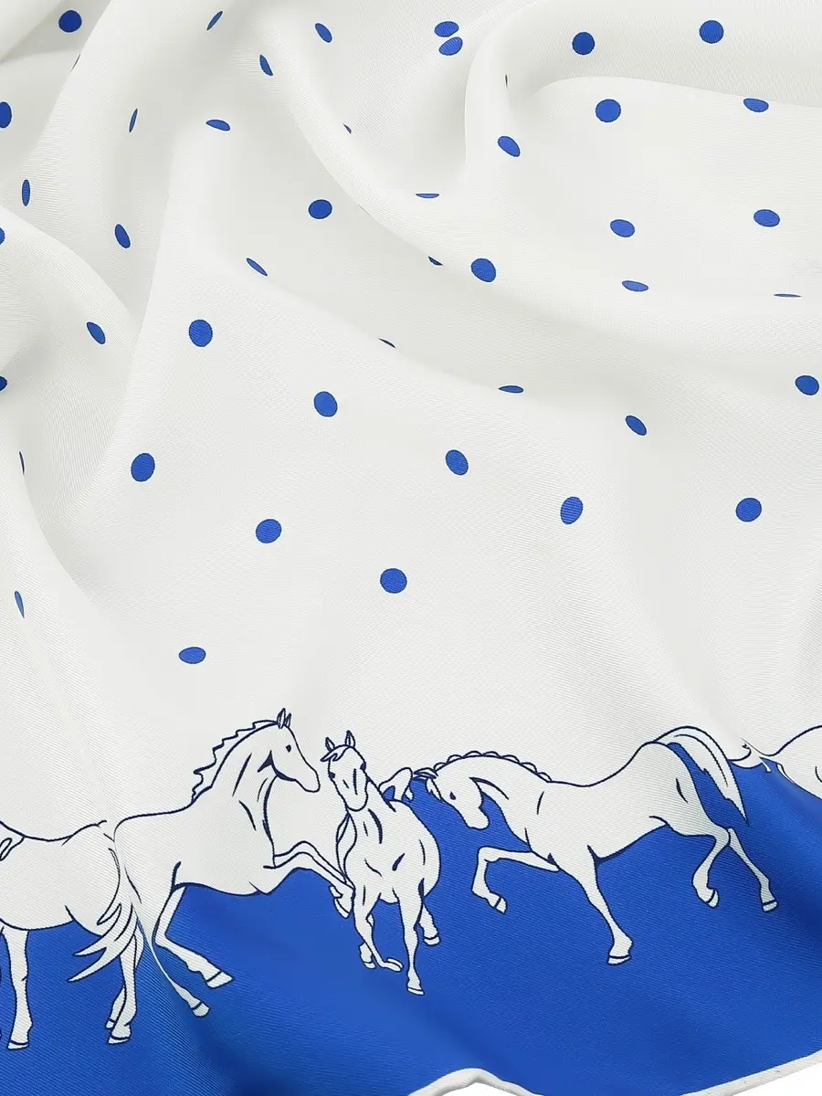 Платок шелковый Horses