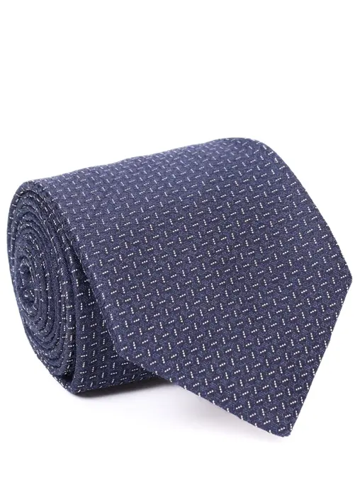 Галстук из шелка и шерсти CANALI