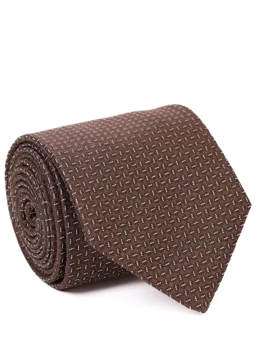 Галстук из шелка и шерсти CANALI