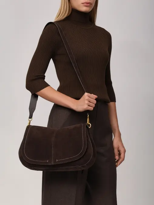 Сумка замшевая Helena Round GIANNI CHIARINI
