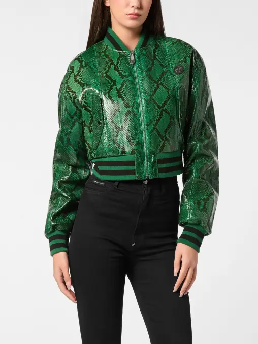 Куртка из кожи питона PHILIPP PLEIN