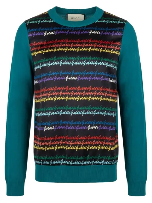 Джемпер комбинированный GUCCI