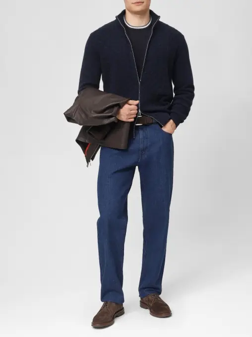 Кардиган из шерсти и кашемира BERTOLO LUXURY MENSWEAR