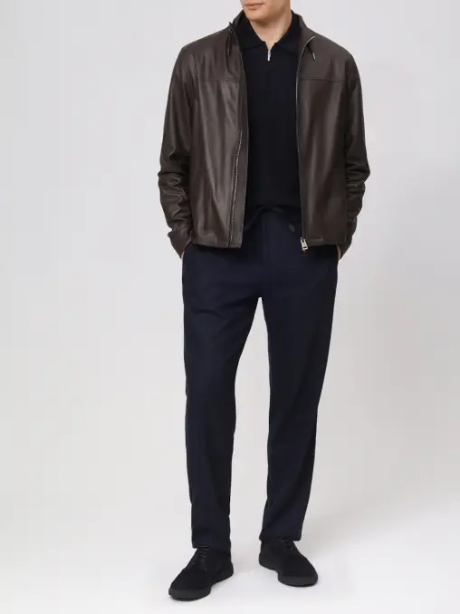 Поло из шерсти и шелка BERTOLO LUXURY MENSWEAR