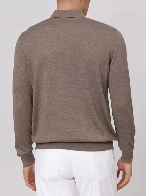 Поло из шерсти и шелка BERTOLO LUXURY MENSWEAR