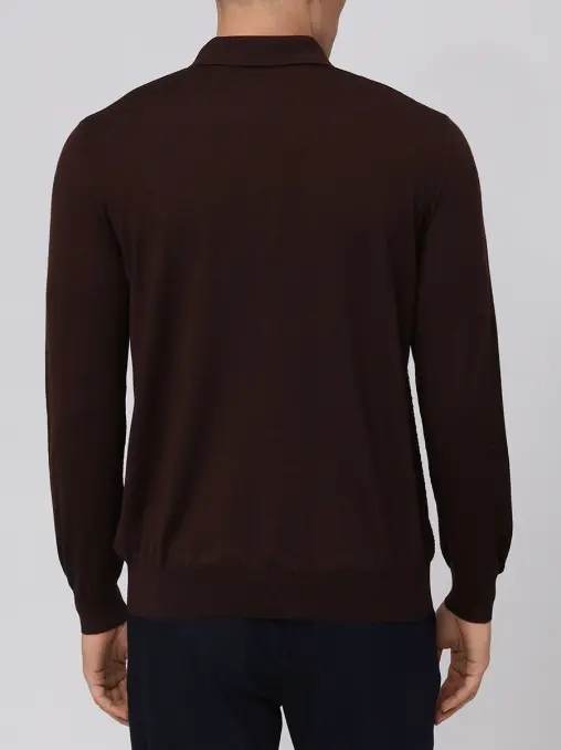 Поло из шерсти и шелка BERTOLO LUXURY MENSWEAR