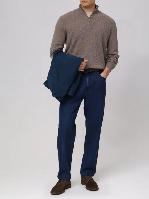 Джемпер из шерсти и кашемира BERTOLO LUXURY MENSWEAR