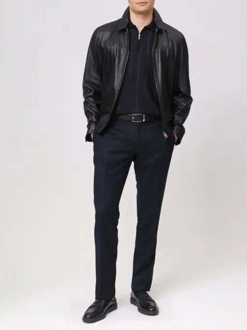 Поло из шерсти и шелка BERTOLO LUXURY MENSWEAR