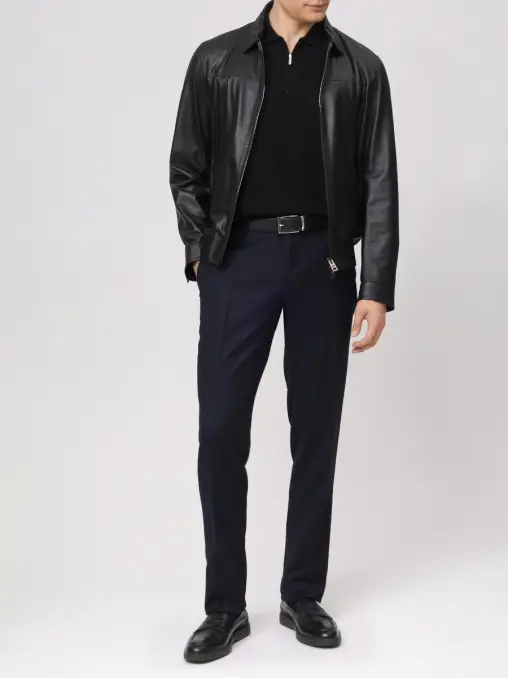 Поло из шерсти и шелка BERTOLO LUXURY MENSWEAR