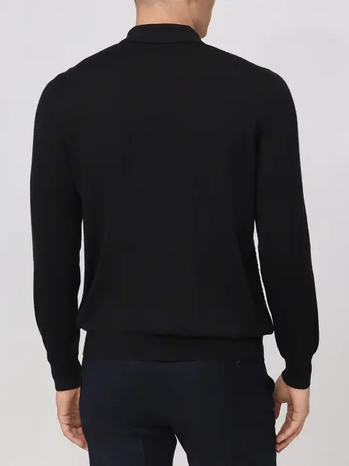 Поло из шерсти и шелка BERTOLO LUXURY MENSWEAR